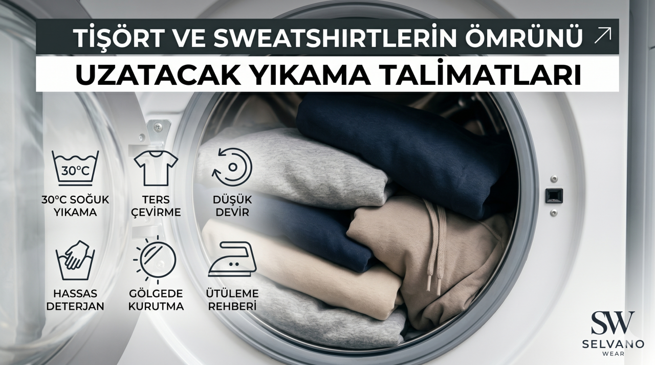 Tişört ve Sweatshirtlerin Ömrünü Uzatacak Yıkama Talimatları