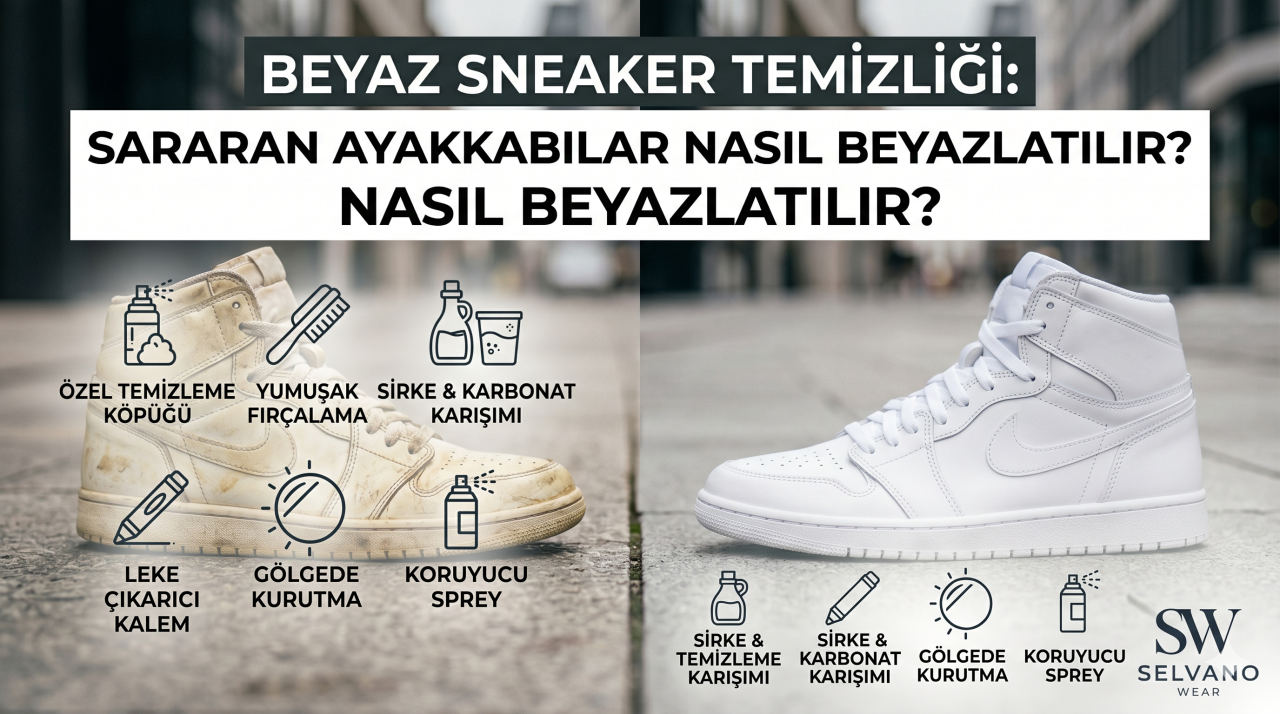 Beyaz Sneaker Temizliği: Sararan Ayakkabılar Nasıl Beyazlatılır?