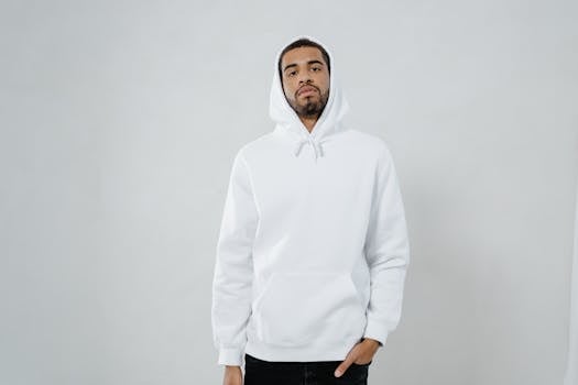 Zip-Up Hoodie Erkek Kombin