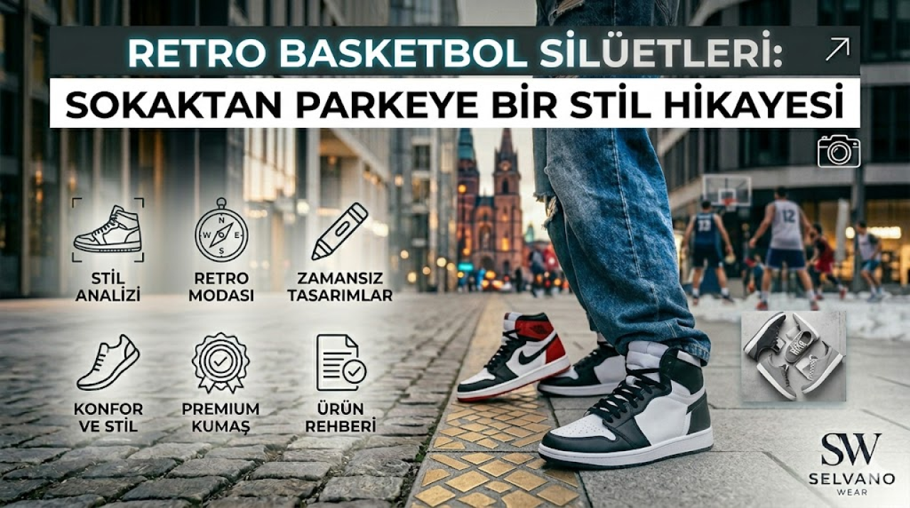 Retro Basketbol Silüetleri: Sokaktan Parkeye Bir Stil Hikayesi