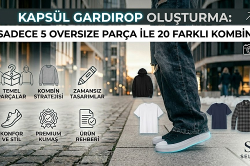 Kapsül Gardırop Oluşturma: Sadece 5 Oversize Parça ile 20 Farklı Kombin