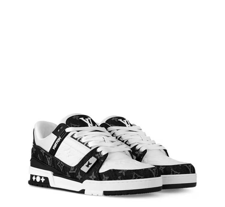 靴 LOUIS VUITTON LV Trainer Sneaker black LV Trainer Black Sneaker – Premium Erkek Siyah Spor Ayakkabı