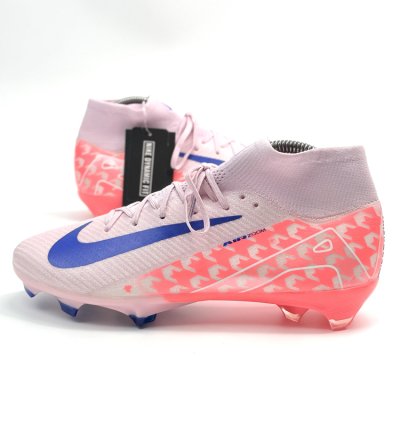 Nike Air Zoom Mercurial Superfly 9 Elite FG - Pembe/Mavi Profesyonel Krampon