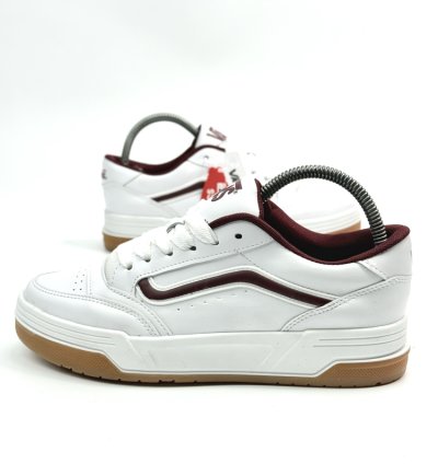 Vans Uplands "White/Burgundy" – Retro Skate Sneaker