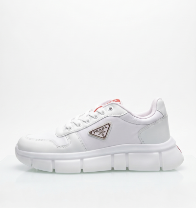 Prada Re-Nylon Stil Beyaz Erkek Sneaker