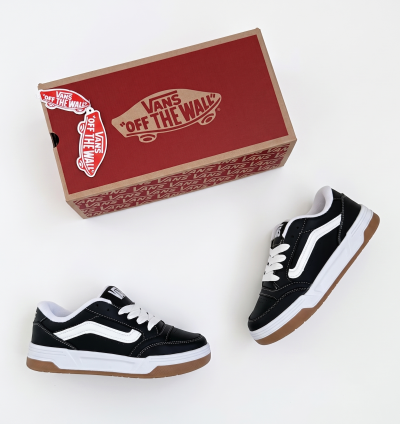 Vans Lowland CC Erkek Siyah Beyaz Spor Ayakkabı - Gum Taban ComfortCush
